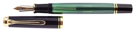 Pelikan Souveran M600 Green & Black - Penna Stilografica