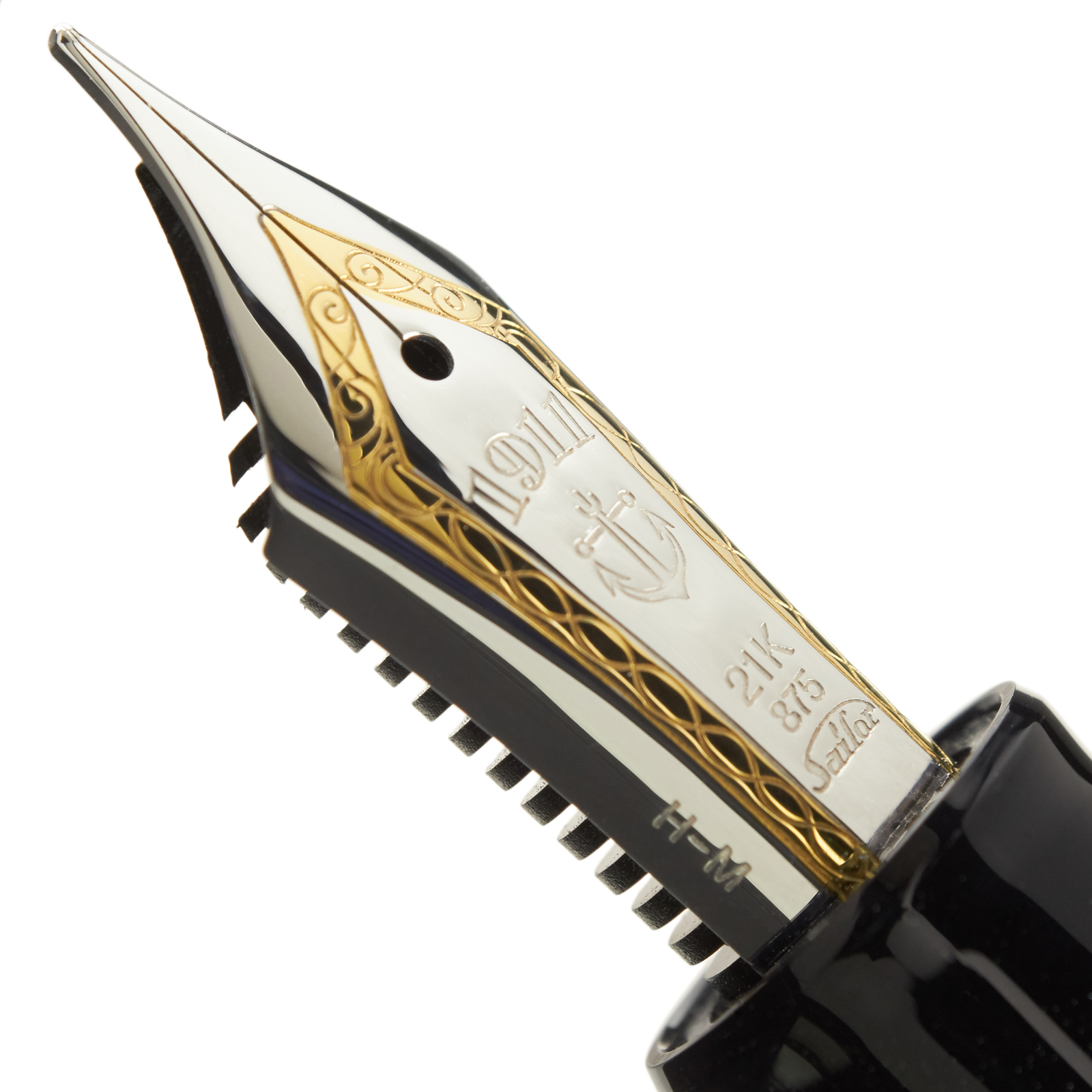 Sailor Fountain Pen Professional Gear Σ Silver Black Fine Nib 11-2518-220 