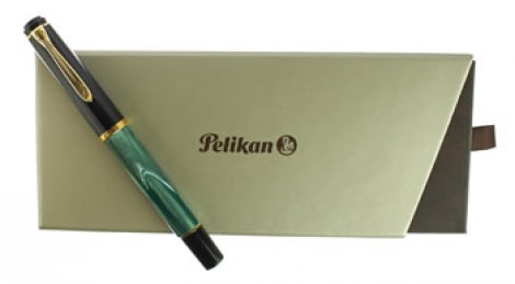 Pelikan Tradition M200 Green Marbled